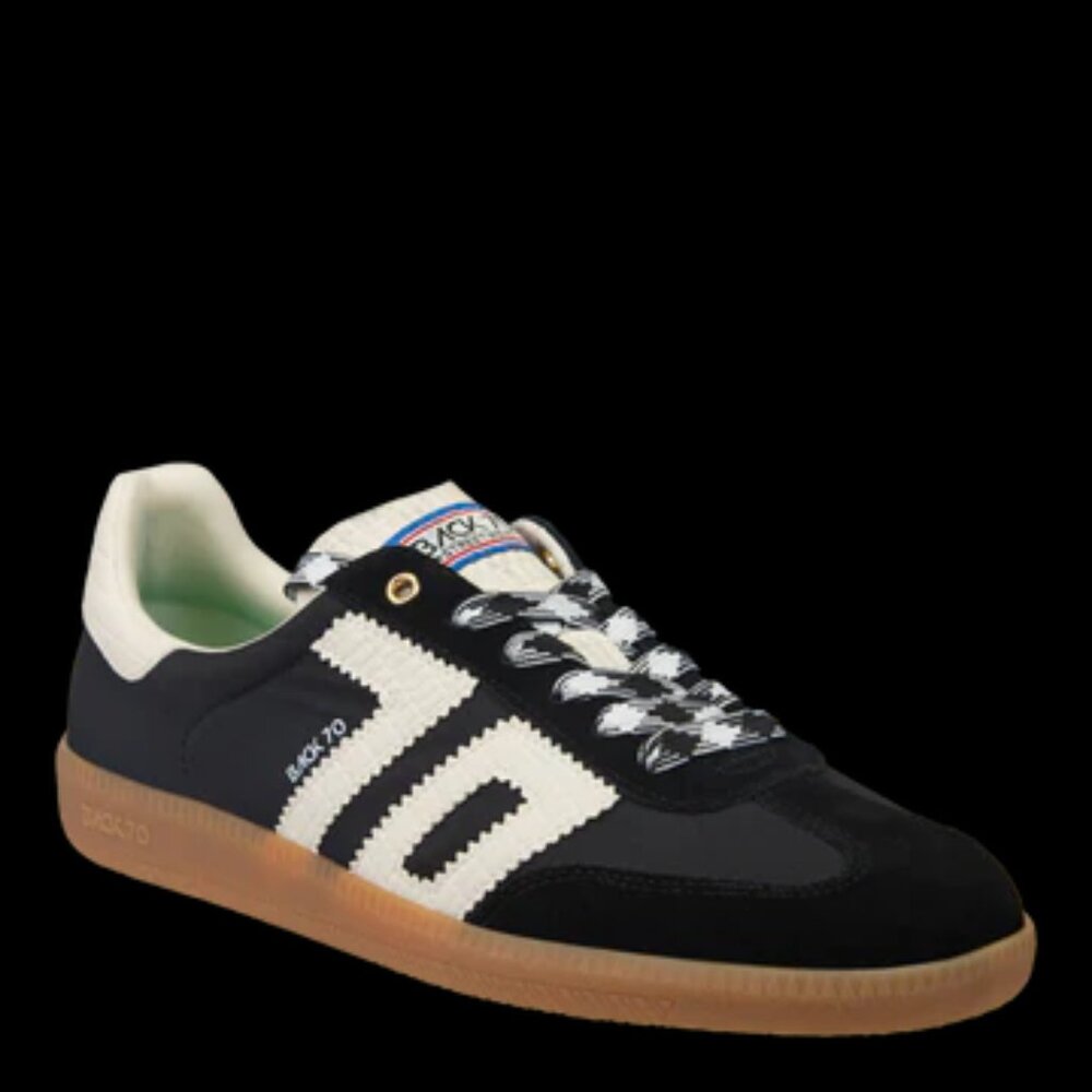 BACK 70 GHOST in black sneakers, worn once, women's size 38 (7.5-8)